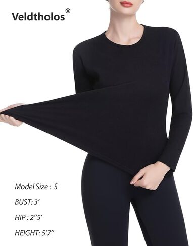 5 Pack Women's Thermal Shirts Fleece Lined Long Sleeve Underscrub Tops Base Layer Thermal Underwear for Winter Cold Weather in Saudi Arabia