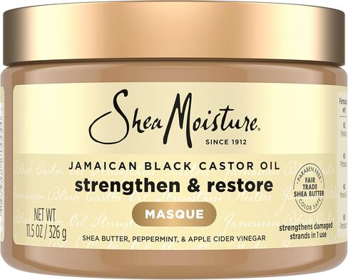 SheaMoisture Jamaican Black Castor Oil Treatment Masque Jamaican Black Castor Oil For Dry Hair Paraben Free Hair Mask 11.5 oz in Saudi Arabia