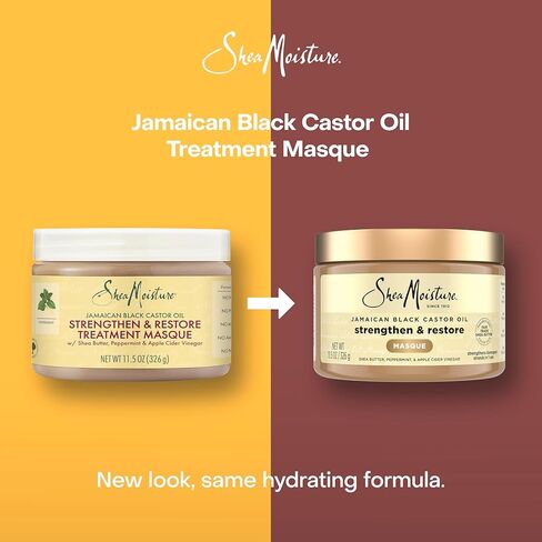 SheaMoisture Jamaican Black Castor Oil Treatment Masque Jamaican Black Castor Oil For Dry Hair Paraben Free Hair Mask 11.5 oz in Saudi Arabia