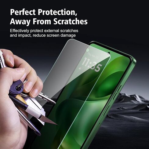 3+3 Pack for Motorola Moto G Stylus 5G 2025 Screen Protector Tempered Glass with Camera Lens Protector, Protection Film 9H Hardness, Scratch Resistant, Case Friendly in Saudi Arabia