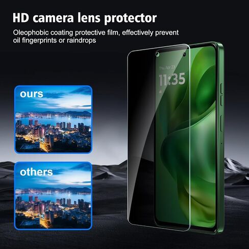 3+3 Pack for Motorola Moto G Stylus 5G 2025 Screen Protector Tempered Glass with Camera Lens Protector, Protection Film 9H Hardness, Scratch Resistant, Case Friendly in Saudi Arabia