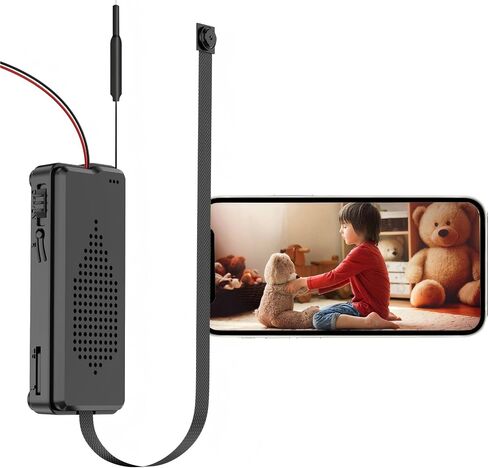 1080p WiFi Secret Scope Camera ESPIA ، Mini Spy Camera Wireless Easy Orfore ، أو أمان المنزل ، مع وظيفة الكشف عن الحركة ، ودعم بطاقة SD وبطاقة البطارية مع التطبيق in Saudi Arabia