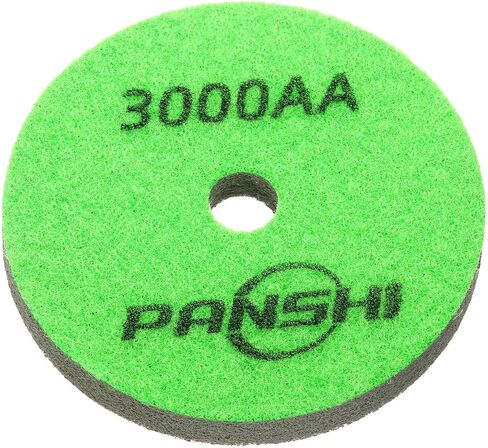 HARFINGTON Diamond Sponge Polishing Pads 4" Dia 300 Grit Emery Sand Fiber Polishing Pad Wet Use Buffing Pad for Stone Concrete Marble Grinder Polisher Buffing Wheel, Orange Brown in Saudi Arabia