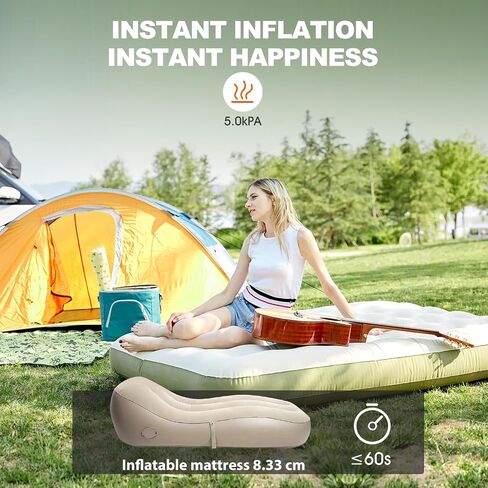 Electric Air Pump, Portable Quick Fill Air Pump with 3 Nozzles, 5KPa,2500mAh Battery, Fast Inflation for Outdoor Camping, Inflatable Air Mattress Beds, Boats, Swimming in Saudi Arabia
