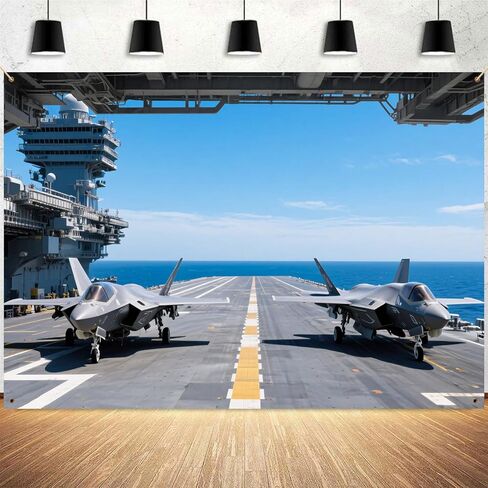 حاملة الطائرات الخلفية Air Combat Fighter موضوع العسكرية الخلفية المقاتلة القتالية الجوية على حاملة الطائرات لزخارف الحفل in Kuwait