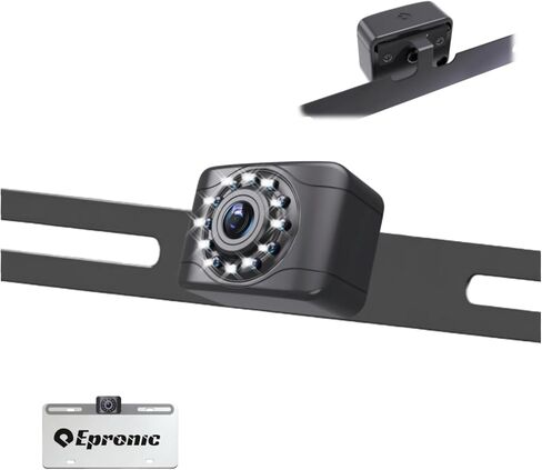 X1P HD Backup Camera License Plate Rear View Camera for Car, IP69 Waterproof Cámaras de Reversa para Autos with Clear Night Vision, Wide View Angle Universal Camera for Truck SUV RV Pickup in Saudi Arabia