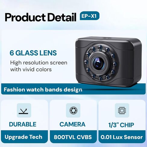 X1P HD Backup Camera License Plate Rear View Camera for Car, IP69 Waterproof Cámaras de Reversa para Autos with Clear Night Vision, Wide View Angle Universal Camera for Truck SUV RV Pickup in Saudi Arabia