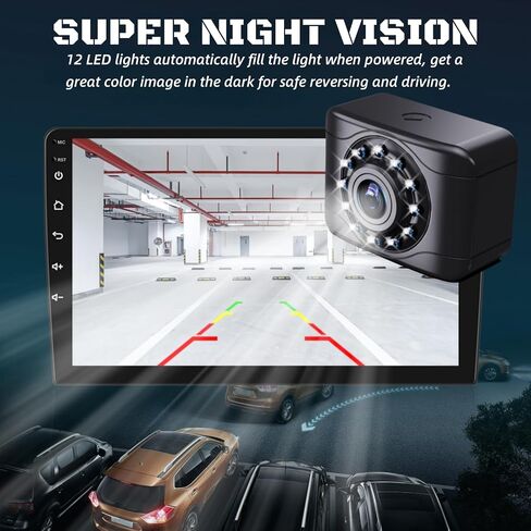 X1P HD Backup Camera License Plate Rear View Camera for Car, IP69 Waterproof Cámaras de Reversa para Autos with Clear Night Vision, Wide View Angle Universal Camera for Truck SUV RV Pickup in Saudi Arabia