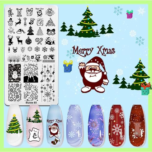 Biutee Nail Stamping Plates set 8 pcs Nail stamping polish gel 10pcs Templates with stamper Nail Art Plates set animal flower design in Saudi Arabia