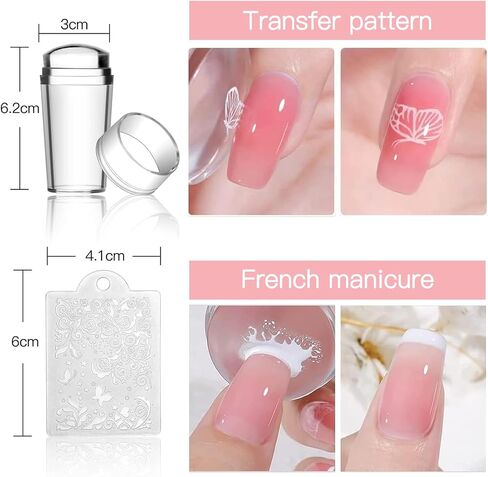 Biutee Nail Stamping Plates set 8 pcs Nail stamping polish gel 10pcs Templates with stamper Nail Art Plates set animal flower design in Saudi Arabia