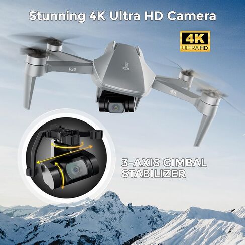 Contixo F23 GPS Drone With Camera, 46 Min Flight Time, 4.5" Screen Remote, Follow Me, Waypoints, 5GHz FPV Transmission, Return to Home, Hand Gestures, Orbit Mode Foldable Drones For Teens & Adults in Kuwait