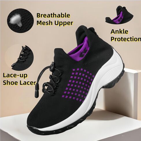 Non Slip Work Shoes Women, Orthopedic Shoes for Women Nurse Slip on Comfortable Breathable Casual Sneakers in Saudi Arabia