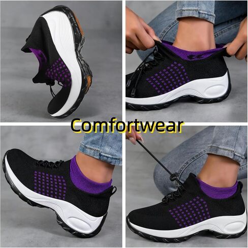 Non Slip Work Shoes Women, Orthopedic Shoes for Women Nurse Slip on Comfortable Breathable Casual Sneakers in Saudi Arabia