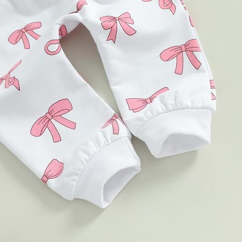 MERSARIPHY Toddler Baby Girl Outfits Cute 3D Flower Long Sleeve Sweatshirt Tops Pants Set 2Pcs Floral Fall Winter Clothes in Saudi Arabia