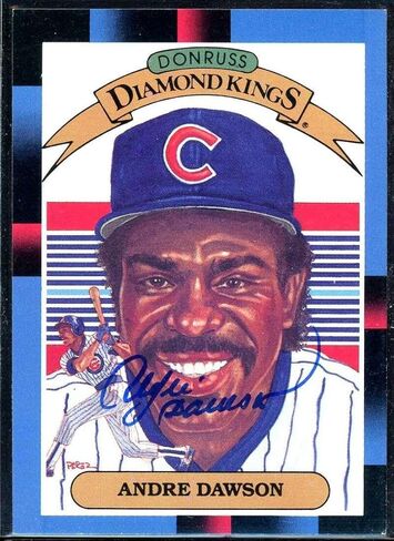 Andre Dawson DK Card 1988 Donruss #9 Signed COA JSA - Baseball Slabbed Autographed Cards in Saudi Arabia
