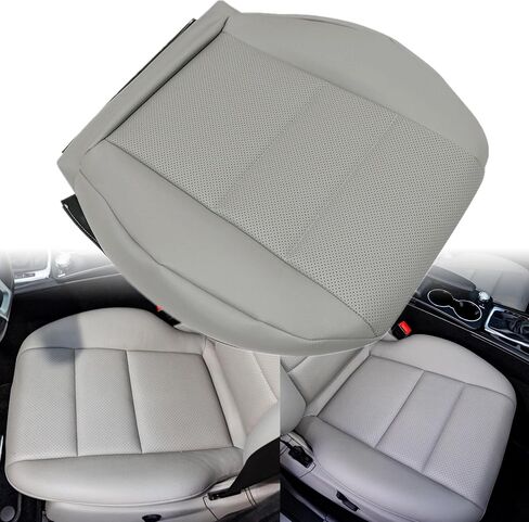 GXARTS DRIVER Side Side Protection غطاء مقعد جلدي مثقب رمادي متوافق مع Mercedes Benz C250 C300 in Saudi Arabia