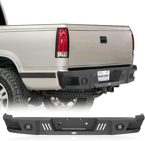 Hooke Road Front Bumper for 1988-1998 Chevy Silverado C/K & GMC Sierra 1500 2500 3500, Off-Road Rock Crawler w/Winch Plate, D-ring Mounts & Bull Bar in Saudi Arabia