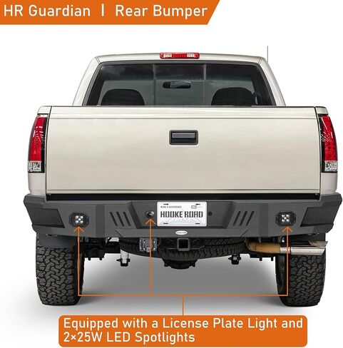 Hooke Road Front Bumper for 1988-1998 Chevy Silverado C/K & GMC Sierra 1500 2500 3500, Off-Road Rock Crawler w/Winch Plate, D-ring Mounts & Bull Bar in Saudi Arabia