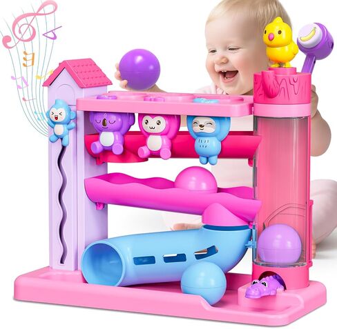 Hammer Montessori Toddler Toys, Interactive Musical Toy for 1-2 Year Old Boys & Girls,STEM Educational Toy with English & Spanish, for Ages 6-9,9-12,12-18,18-24+ Months in Kuwait