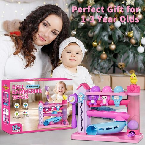 Hammer Montessori Toddler Toys, Interactive Musical Toy for 1-2 Year Old Boys & Girls,STEM Educational Toy with English & Spanish, for Ages 6-9,9-12,12-18,18-24+ Months in Kuwait