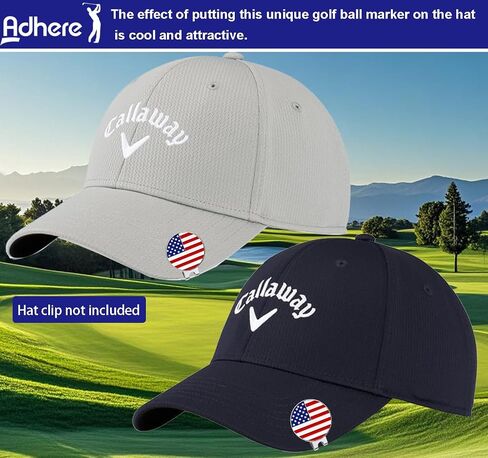 Adhere Golf Ball Markers Unique Designs Logo Enamel A Premium Golf Accessories Assorted Pack of 12 in Saudi Arabia