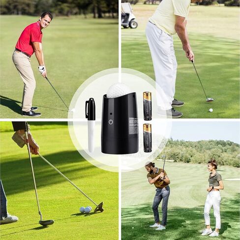 Golf Ball Marker, Golf Ball Spinner Balancer with Auto Gravity Drawing, Scientific Design for Precise Putting Golf Ball Liner, Golf Ball Line Marker Tool in Saudi Arabia