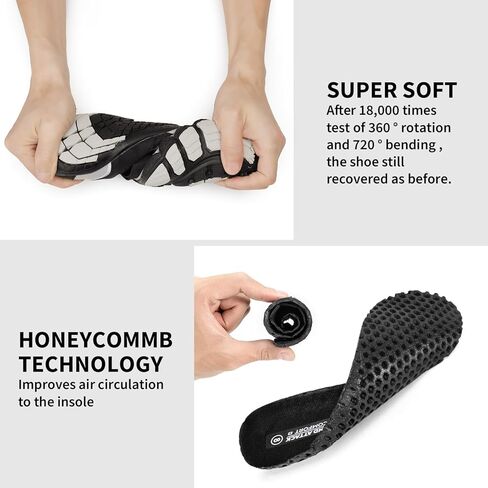 حذاء Grand Attack للرجال حافي القدمين | حذاء رياضي بسيط | نعل بدون قطرة | صندوق عريض عند الأصابع in Kuwait