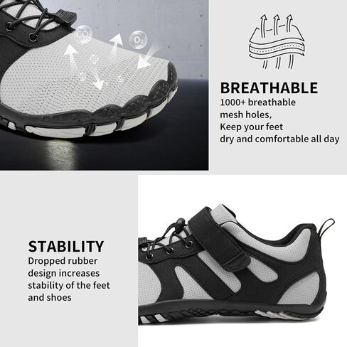 حذاء Grand Attack للرجال حافي القدمين | حذاء رياضي بسيط | نعل بدون قطرة | صندوق عريض عند الأصابع in Kuwait