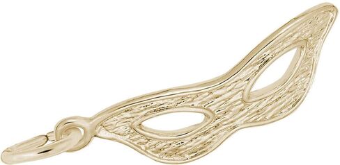 Rembrandt Masquerade Mask Charm - Metal - Sterling Silver in Saudi Arabia