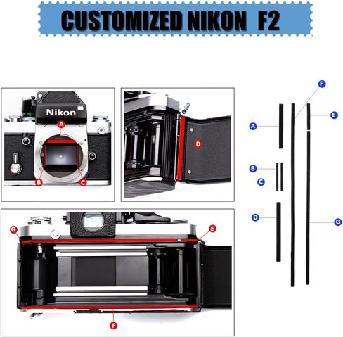 Pre-Cut Self Adhesive Light Seal Foam Sponge Kits Repair for Nikon F2 Camera Accessories (for Nikon F2) in Saudi Arabia