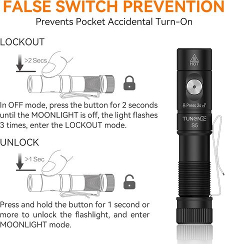 S21X Mini EDC Flashlight Rechargeable with Clip, 880 Lumens Super Bright AA Pocket Flashlight, Tactical Tail Switch & Magnet, 5 Mode Compact Light for Emergency, Outdoor, Camping(Green) in Saudi Arabia