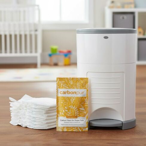 Activated Carbon Diaper Pail Deodorizer, Odor Absorbant Filter, Compatible with Dekor Classic and Plus, Made in USA (6, Dekor Classic+Plus) in Saudi Arabia