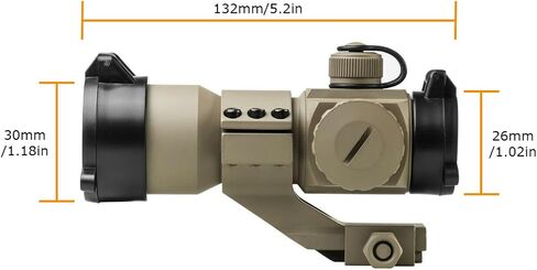 المنظار التكتيكي Reflex Stinger 4 MOA Red - Green Dot Sight مع حامل Picatinny in Kuwait