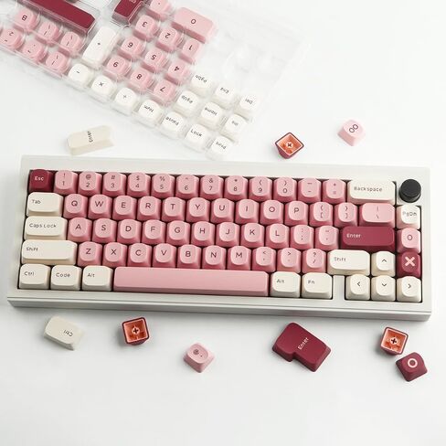 Sunzit Double Shot PBT Keycaps ، 171 Keys ymk keycaps Classic Black & Whood Gold Dye-Sub keycap مجموعة مفاتيح Cherry MX ISO/ANSI UK تخطي in Kuwait