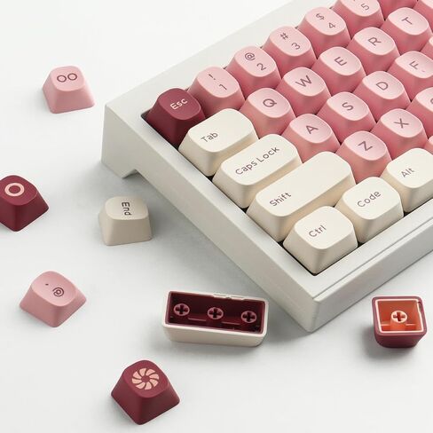 Sunzit Double Shot PBT Keycaps ، 171 Keys ymk keycaps Classic Black & Whood Gold Dye-Sub keycap مجموعة مفاتيح Cherry MX ISO/ANSI UK تخطي in Kuwait