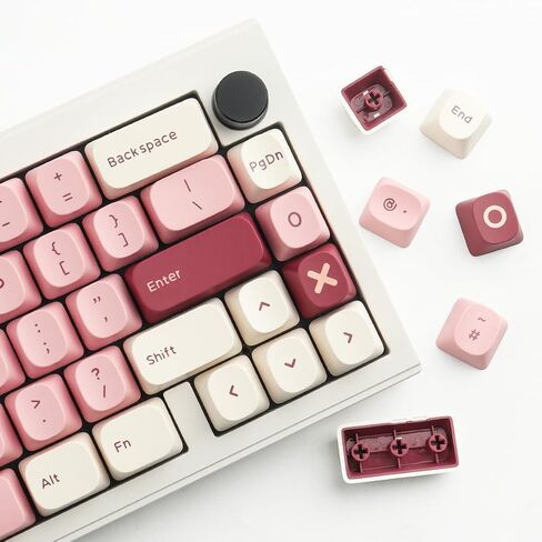 Sunzit Double Shot PBT Keycaps ، 171 Keys ymk keycaps Classic Black & Whood Gold Dye-Sub keycap مجموعة مفاتيح Cherry MX ISO/ANSI UK تخطي in Kuwait