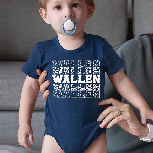 Wallen Country Music Western Infant Bodysuit ، قطن ناعم in Saudi Arabia