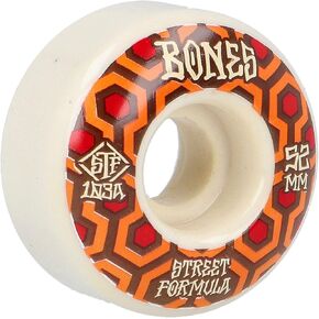 Bones Wheels Unisex's STF Retros 103A V1 Standard Skateboard Wheels, White, 52 mm (WSCATRV15203W4) in Saudi Arabia