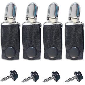 Boot Straps – Secure Pants with Adjustable Snap-On Clips for Motorcycle & Equestrian Riders Black in Saudi Arabia