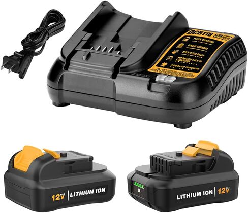 DCB120 2Packs 4.0AH استبدال DEWALT 12V MAX PACK PACK DCB121 DCB123 DCB122 DCB124 DCB125 DCB127 متوافق مع بطارية 12V DEWALT in Kuwait