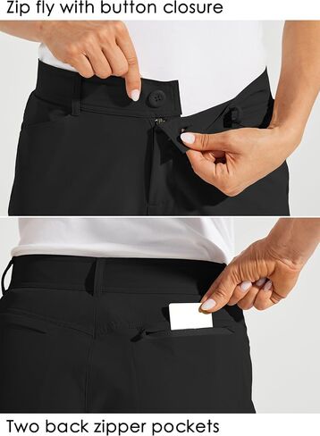 Women's Golf Hiking Long Shorts Knee Length Water Resistant Casual Summer 13" in Saudi Arabia