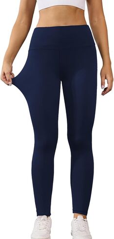 2 Pack Leggings for Women, Buttery Soft High Waisted Tummy Control No See Through Yoga Pants Workout Running Leggings in Saudi Arabia