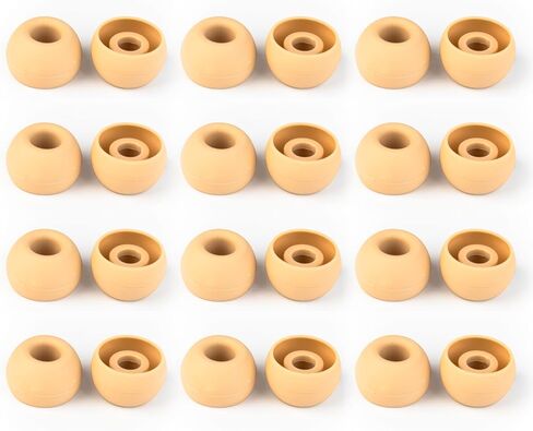 KBEAR 12 Pairs Silicone Eartips, Orange & White Earbuds IEM Tips,3 Size Options,Compatible Devices 4.00mm-5.50mm Nozzle Diameter for KZ ZST ZS10 PRO ZSN PRO X (Orange, S/M/L) in Saudi Arabia