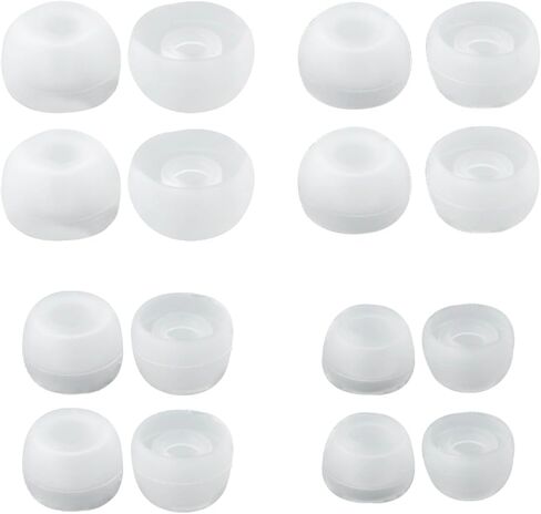 KBEAR 12 Pairs Silicone Eartips, Orange & White Earbuds IEM Tips,3 Size Options,Compatible Devices 4.00mm-5.50mm Nozzle Diameter for KZ ZST ZS10 PRO ZSN PRO X (Orange, S/M/L) in Saudi Arabia
