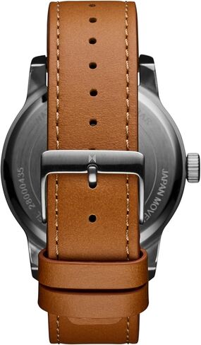 MVMT Classic II Men's 3 Hand Quartz Watch, Leather Strap, Stainless Steel, Water Resistant up to 5ATM/50 Meters - Everyday Sport Wear for Him - 44mm in Kuwait