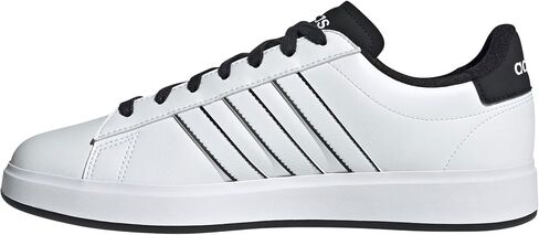 adidas Men's Grand Court 2.0 Sneaker, White/White/Black, 8 in Saudi Arabia