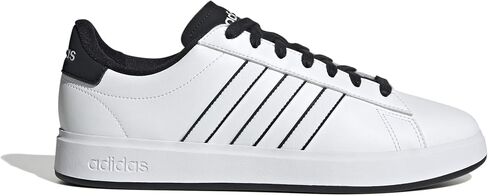 adidas Men's Grand Court 2.0 Sneaker, White/White/Black, 8 in Saudi Arabia
