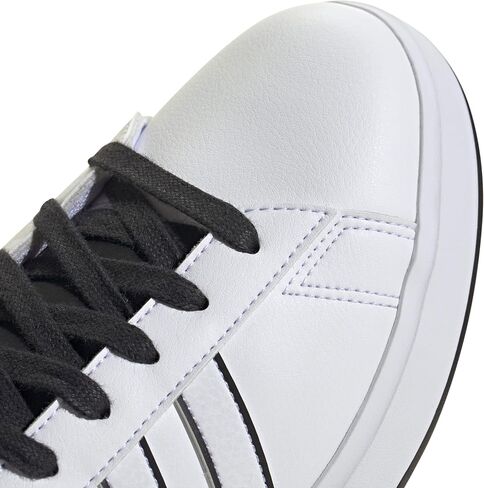adidas Men's Grand Court 2.0 Sneaker, White/White/Black, 8 in Saudi Arabia