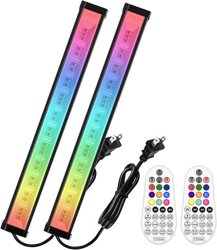 MEIKEE 42W RGBW Wall Washer Light, 3350lm, IP66 Waterproof Wash Light Bar with Remote, Color Changing Wash Flood Strip Lighting for Stage Party Wedding Christmas Decoration 2 Pack in Saudi Arabia