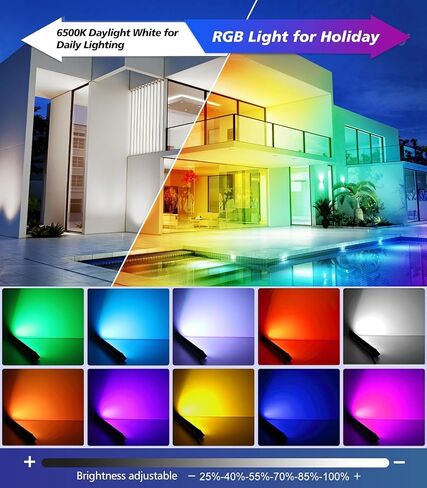 MEIKEE 42W RGBW Wall Washer Light, 3350lm, IP66 Waterproof Wash Light Bar with Remote, Color Changing Wash Flood Strip Lighting for Stage Party Wedding Christmas Decoration 2 Pack in Saudi Arabia